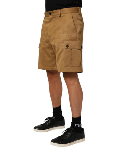 Dolce Gabbana CargoBermuda Katoenstretch Shorts Bruin