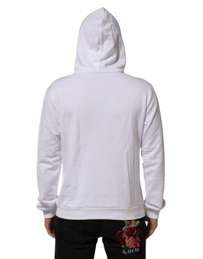 Dolce & Gabbana Sacred Heart Hoodie Katoenen Sweatshirt Wit