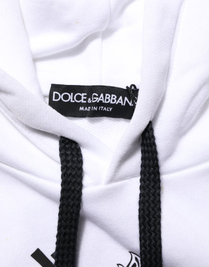 Dolce & Gabbana Sacred Heart Hoodie Katoenen Sweatshirt Wit
