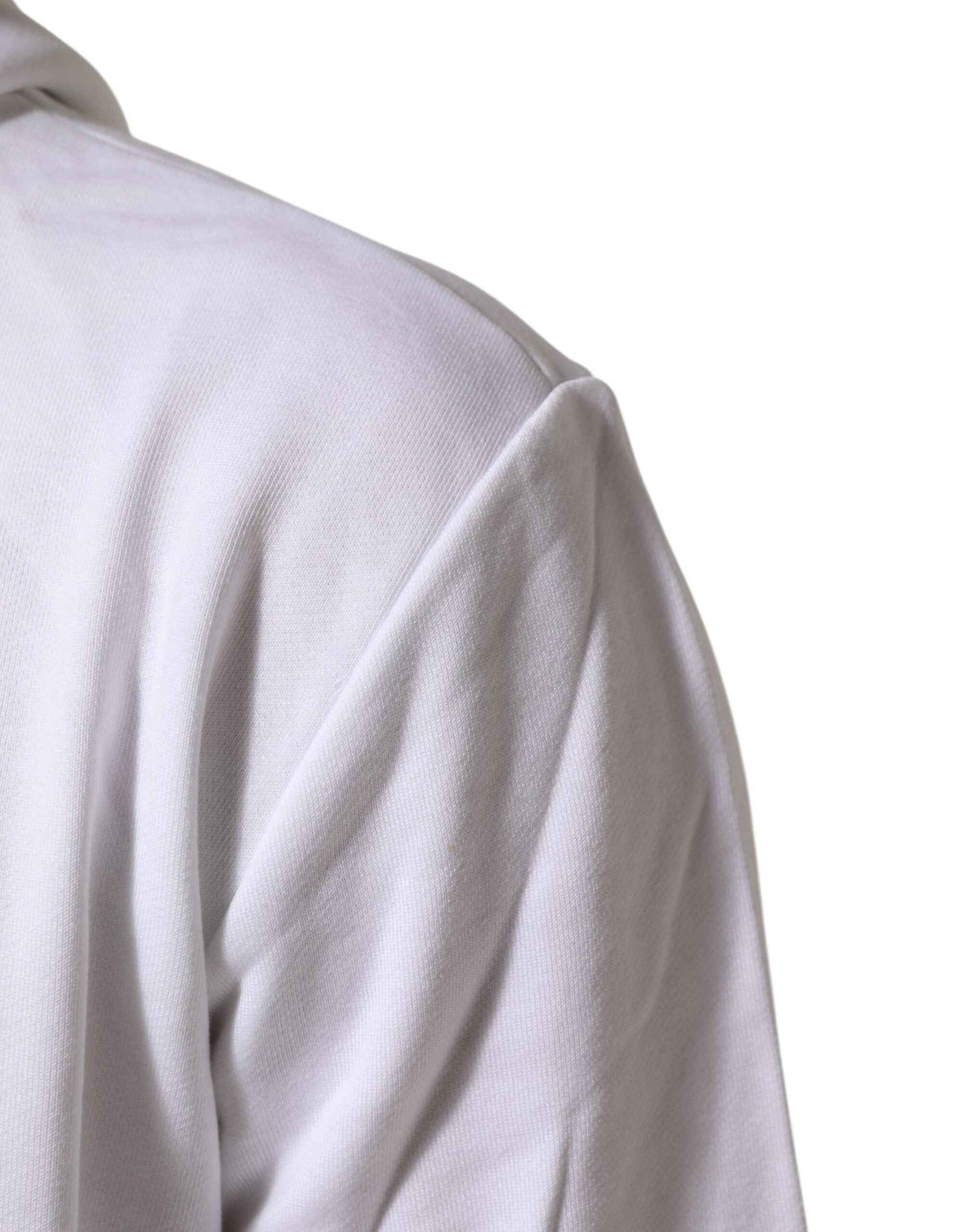 Dolce & Gabbana White Sacred Heart Hooded Sweatshirt Sweater