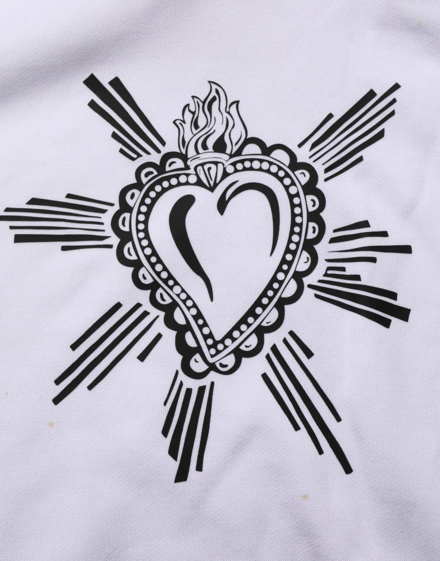 Dolce Gabbana Sacred Heart Hoodie Wit Luxe Ontwerp