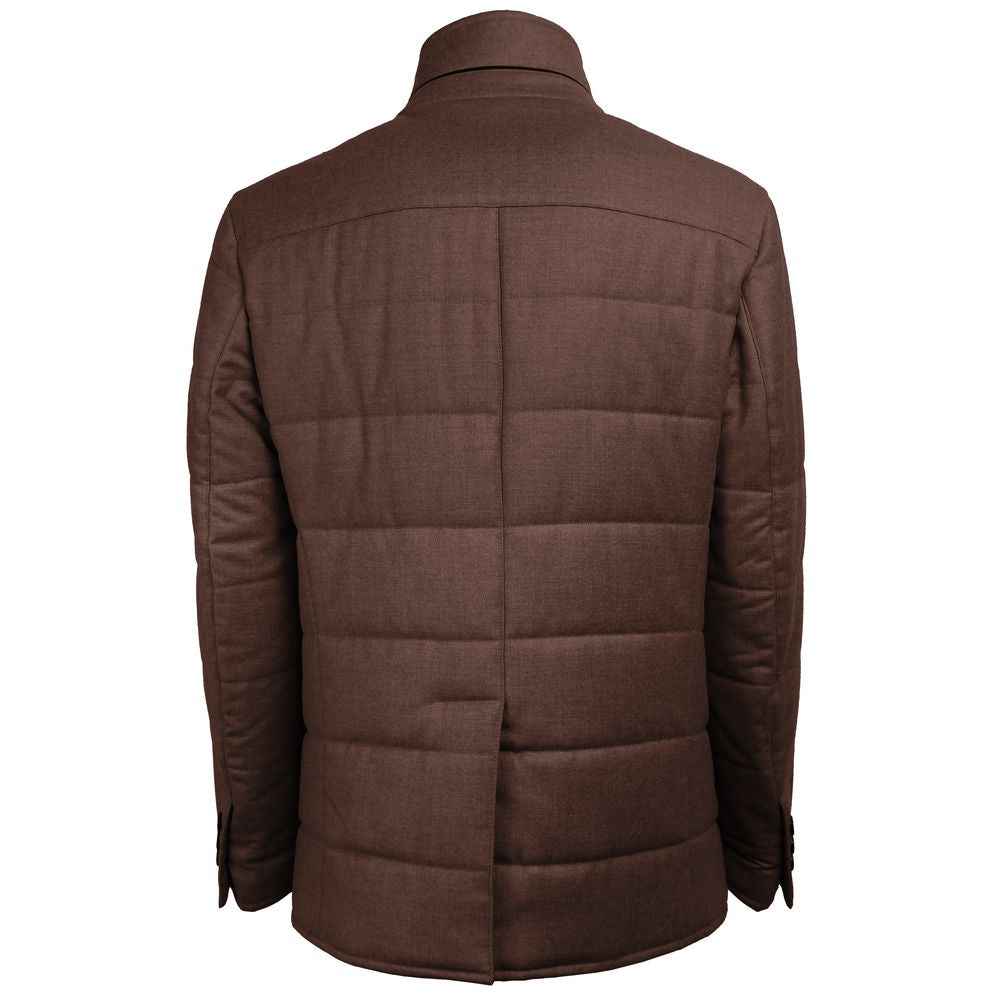 Made in Italy Brown Wool Jackets & Coat