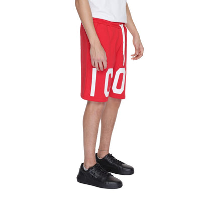 Icon Rood Katoen Bermuda Shorts Luxe Collectie Zomer