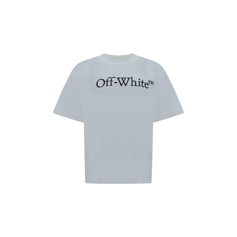 Off-White Big Bookish Skate T Shirt Katoen Monochroom