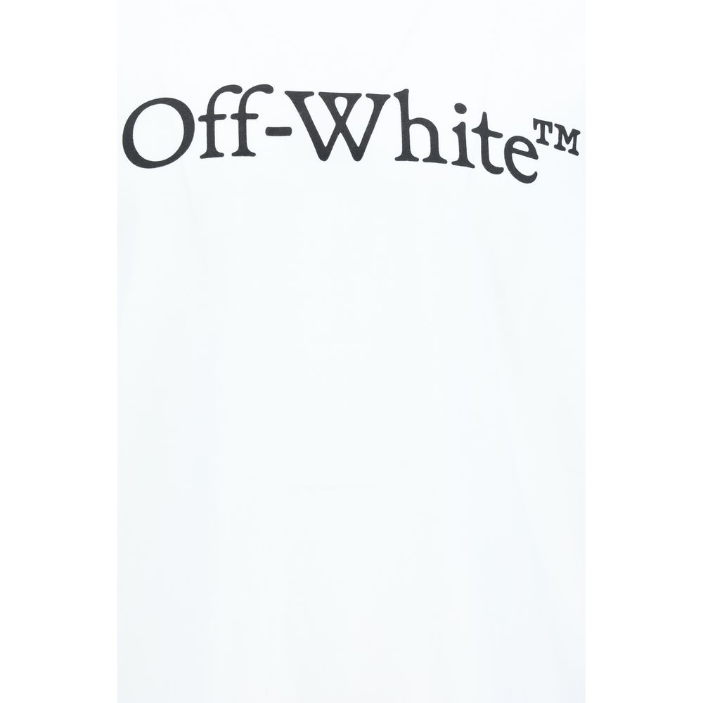 Off-White Big Bookish Skate T Shirt Katoen Monochroom