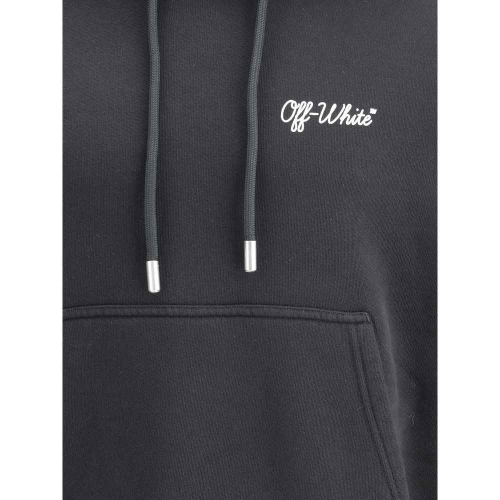 Off-White Script Skate Katoen Hoodie - Zwart/Standaard