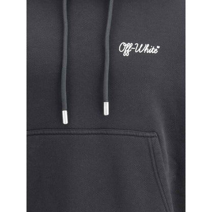 Off-White Script Skate Katoen Hoodie - Zwart/Standaard