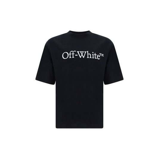 Off-White Big Bookish Skate Katoen T-Shirt - Monochroom