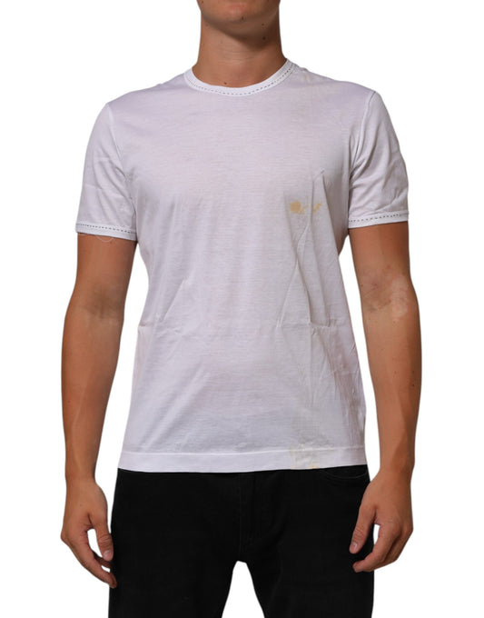 Dolce & Gabbana Katoen T Shirt Wit Luxe Essentials