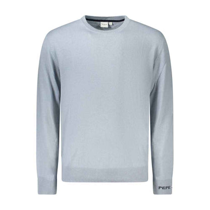 Pepe Jeans Katoen Trui Blauw Met Geborduurd Logo Trendy