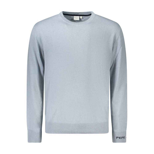 Pepe Jeans Katoen Trui Blauw Met Geborduurd Logo Trendy