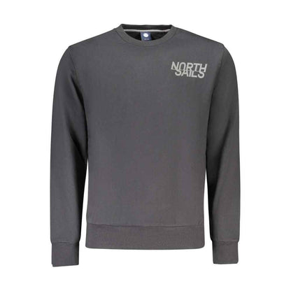 North Sails Black Cotton Sweatshirt