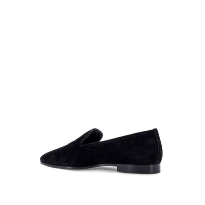 Celine Fluwelen Loafers 100 Kalfsleer Heren Luxueuze Zwart