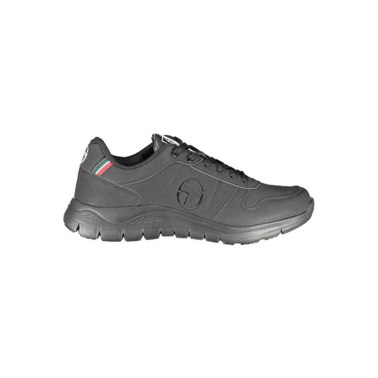 Sergio Tacchini Black Polyester Sneaker