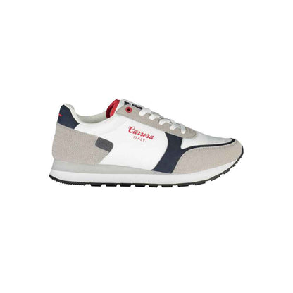 Carrera White Polyester Sneaker