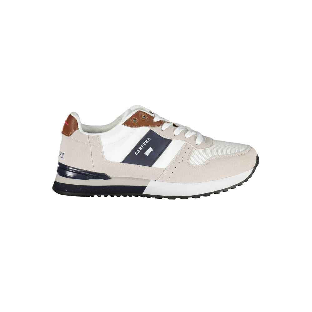 Carrera White Polyester Sneaker