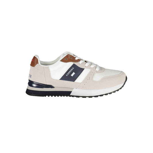 Carrera White Polyester Sneaker