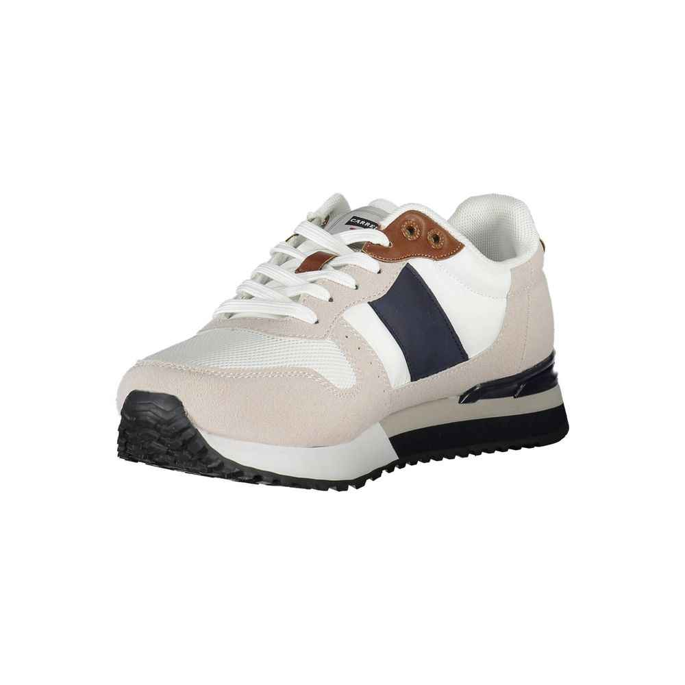 Carrera White Polyester Sneaker