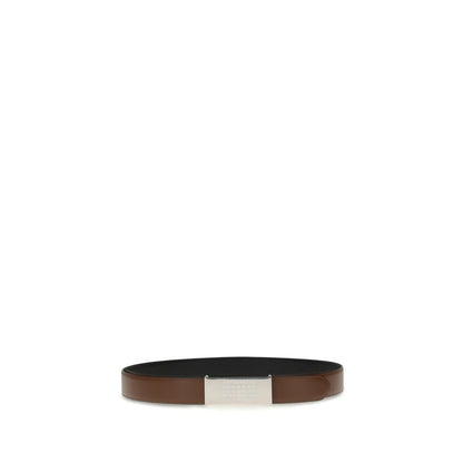 Maison Margiela MM6 Riem Met Gesp Leer Zwart Luxe Klassiek