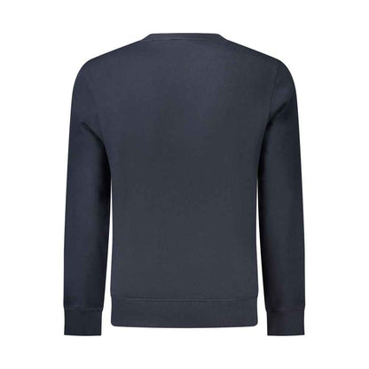 Hugo Boss Blauwe Katoenen Sweatshirt Geborduurd Logo – Blauw
