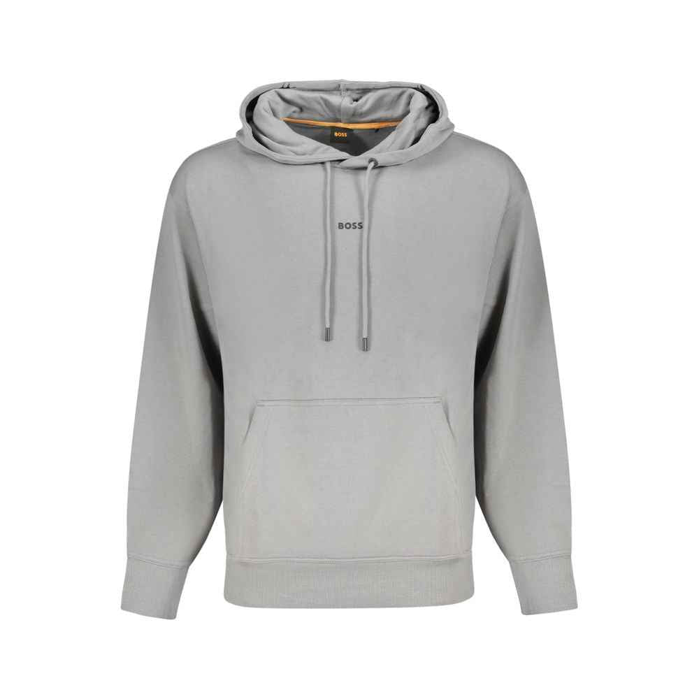 Hugo Boss Sweatshirt Katoen Grijs Luxe Moderne Pasvorm