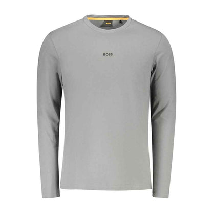 Hugo Boss Katoenen T Shirt Stijlvolle Pasvorm – Grijs