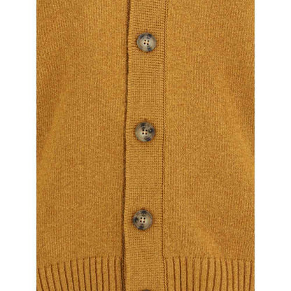Brooksfield Cardigan Virgin Wool Mosterdkleur Klassiek