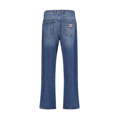 Dolce Gabbana Denim Jeans Oversized Indigo Luxe Stijl