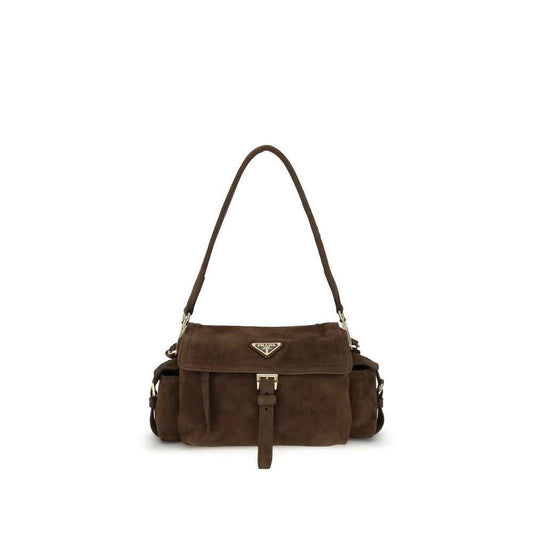 Prada Explore medium Suede Shoulder Bag