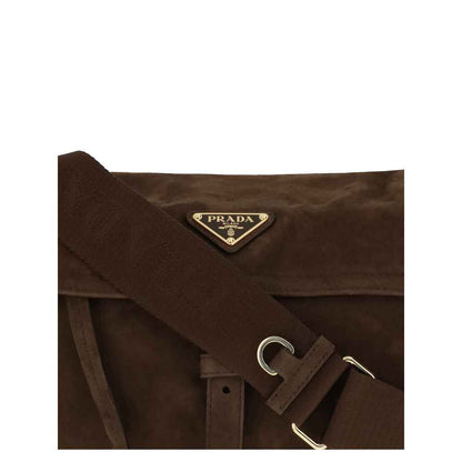 Prada Explore medium Suede Shoulder Bag