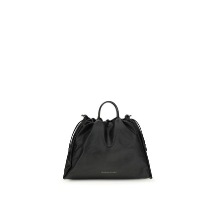 Brunello Cucinelli Schoudertas Leer - Monochroom 40x40x16
