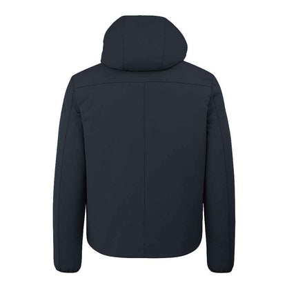 Yes Zee Blue Nylon Jackets & Coat