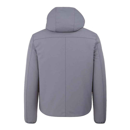 Yes Zee Gray Nylon Jackets & Coat