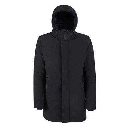Yes Zee Black Nylon Jackets & Coat