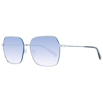 Zonnebril Gant Metaal Zilver Blauw Gradient Lenzen