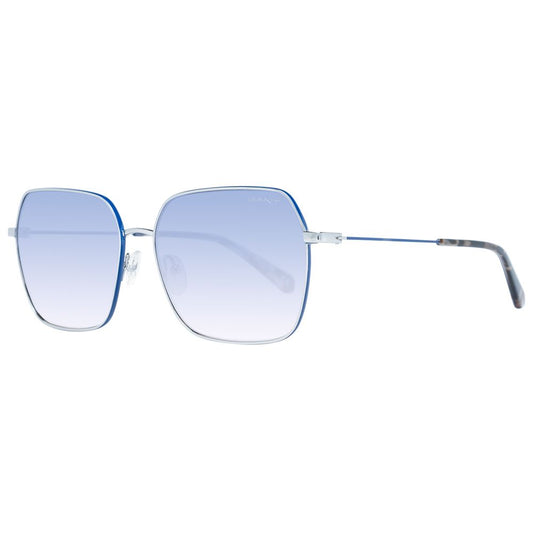 Zonnebril Gant Metaal Zilver Blauw Gradient Lenzen