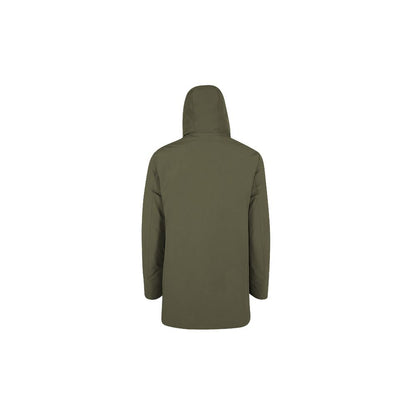 Yes Zee Green Nylon Jackets & Coat