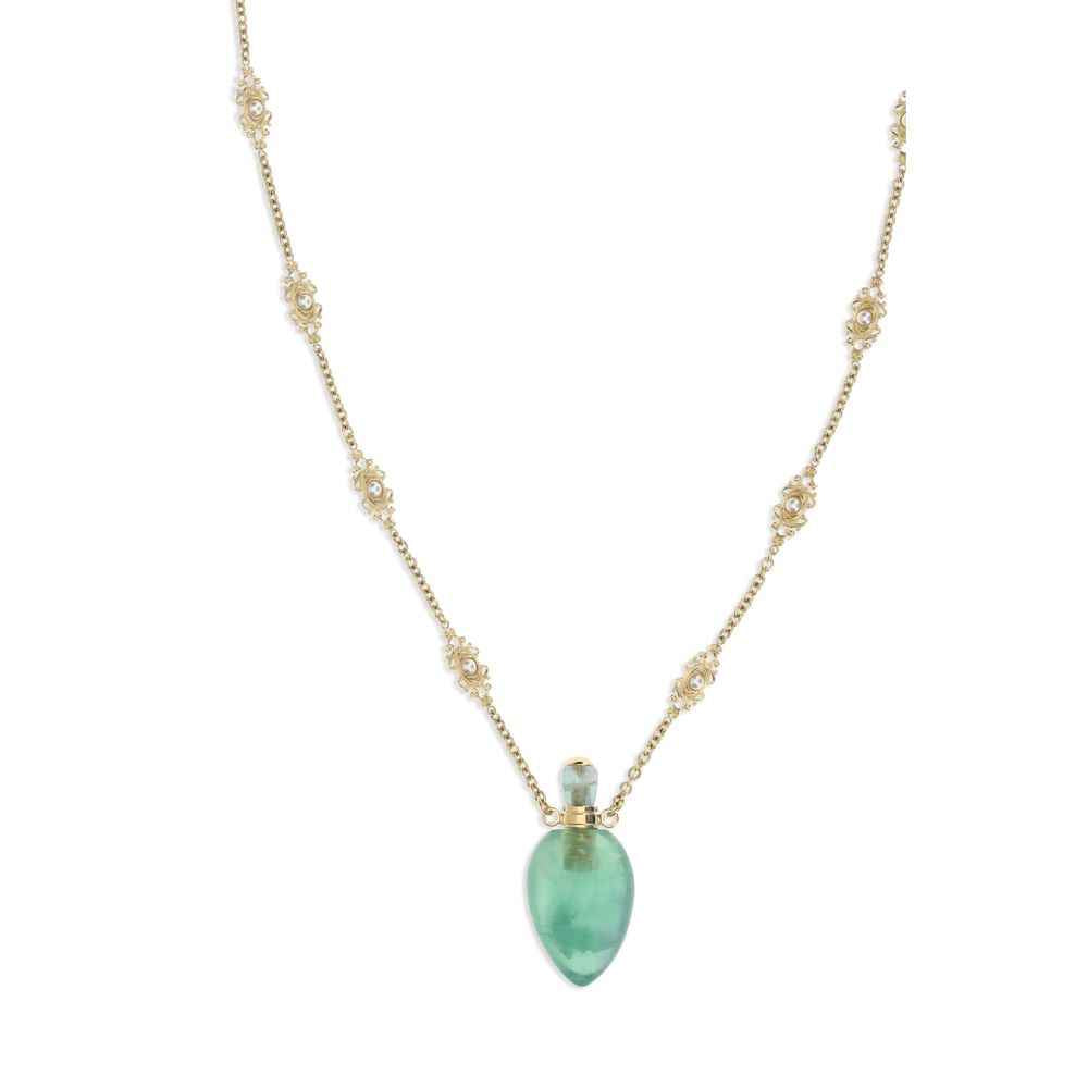 Chloé Elixir Pendant Necklace Vintage Gold Brass - Gold