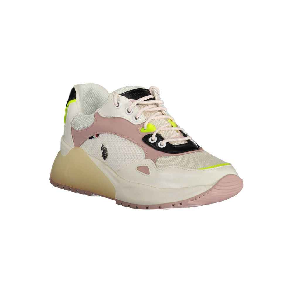 U.S. POLO ASSN Witte Polyester Sneaker Elegante Stijl
