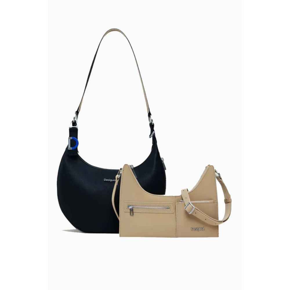 Desigual Polyethyleen Handtas Zwart Luxe 20 Centimeter