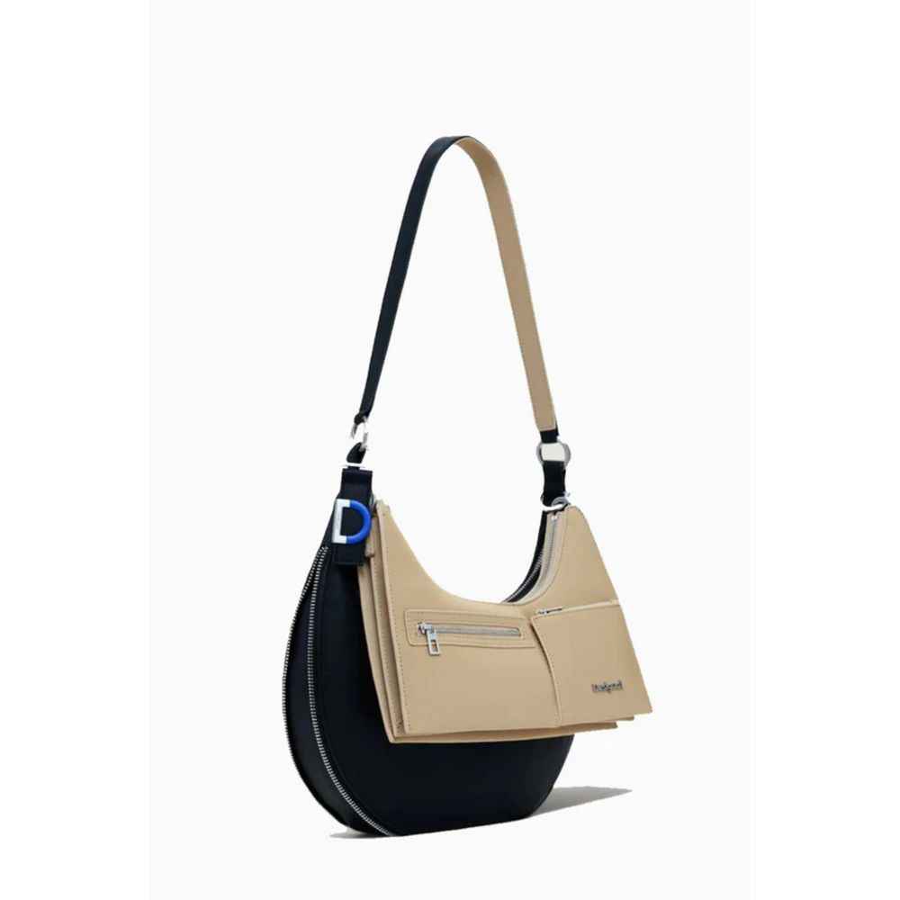 Desigual Polyethyleen Handtas Zwart Luxe 20 Centimeter