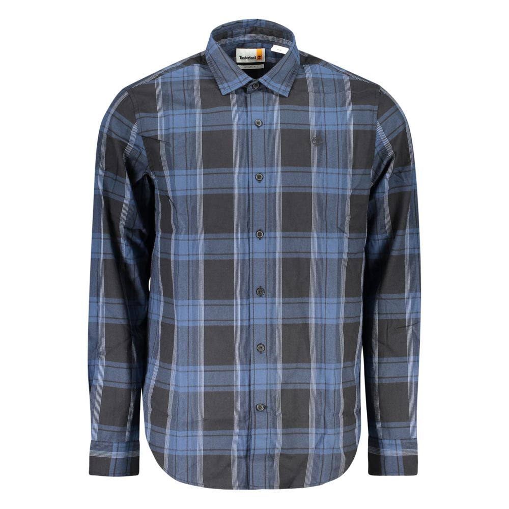 Timberland Heren Overhemd Katoen Tartan Klassiek - Blauw/L
