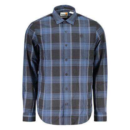 Timberland Heren Overhemd Katoen Tartan Klassiek - Blauw/L