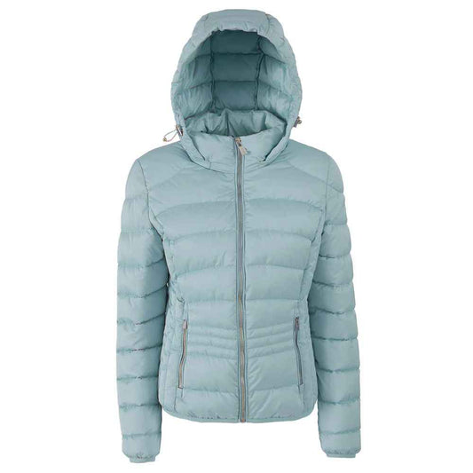 Yes Zee Blue Polyester Jackets & Coat