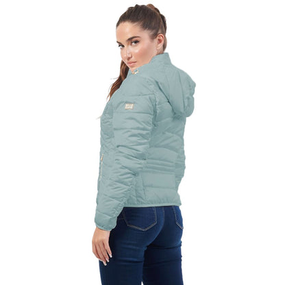 Yes Zee Blauwe Donsjas Van Polyester Met Capuchon En Rits