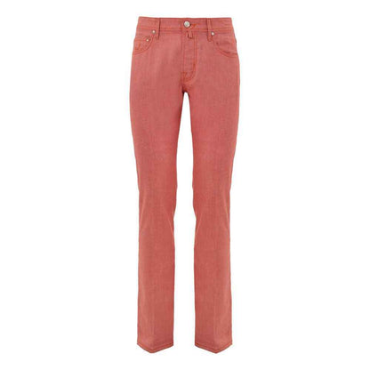 Jacob Cohen Red Cotton Skinny Pant