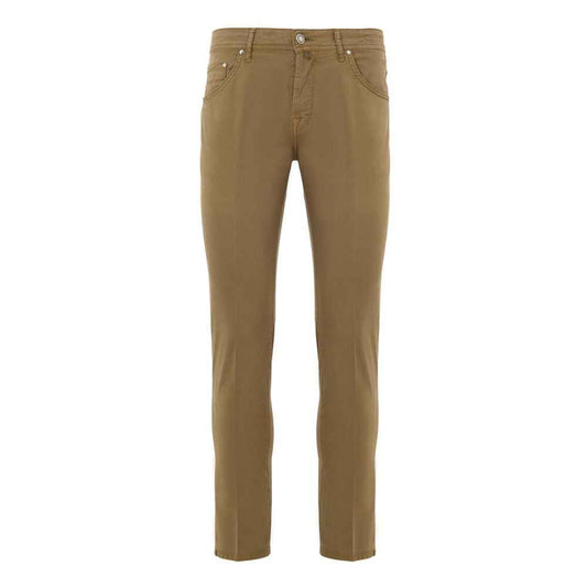Jacob Cohen Beige Cotton Skinny Pant
