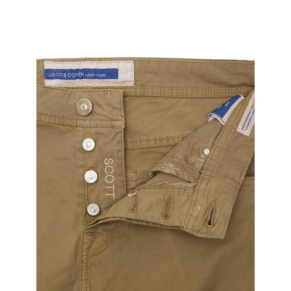 Jacob Cohen Beige Cotton Skinny Pant