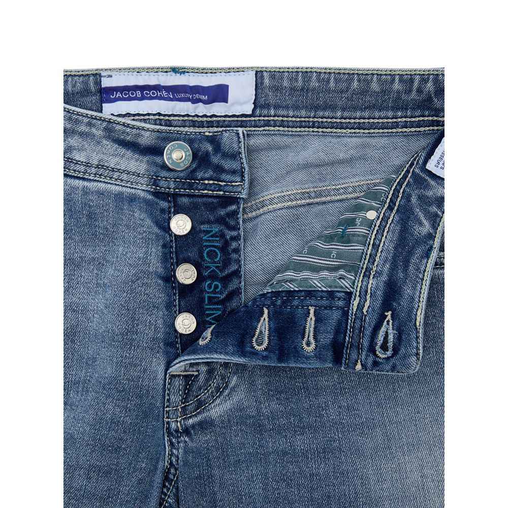 Jacob Cohen Nick Slim Jeans Denim - Verbleekt Blauw