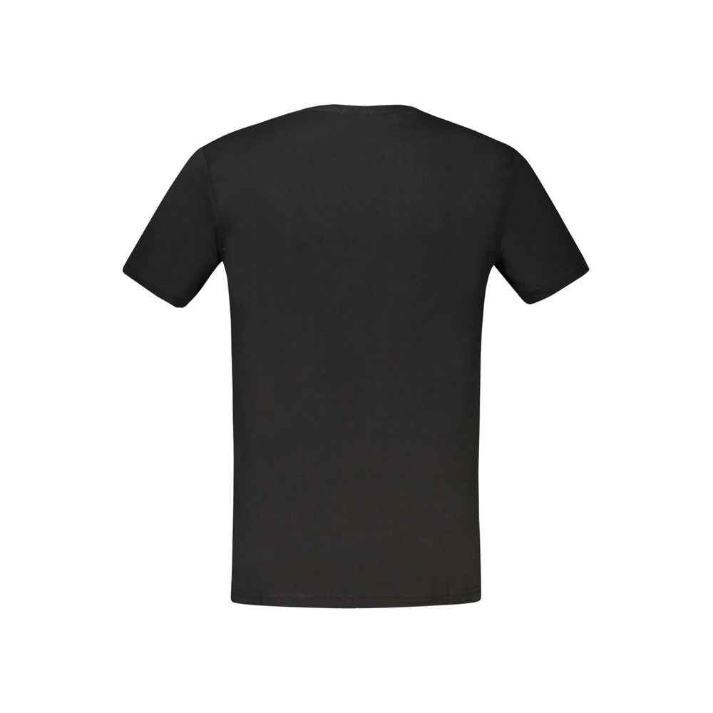 Rifle Katoenen T-Shirt Zwart Luxe Stijlvol Ontwerp.